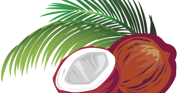 Кокос мультяшный