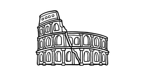 Очертания Колизея Рим