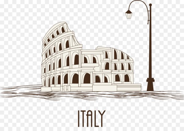 Колизей силуэт