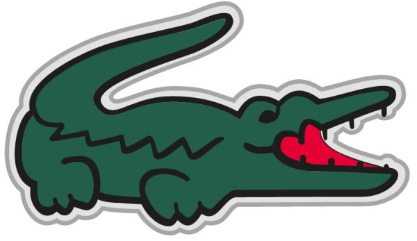 Крокодил лакост силуэт