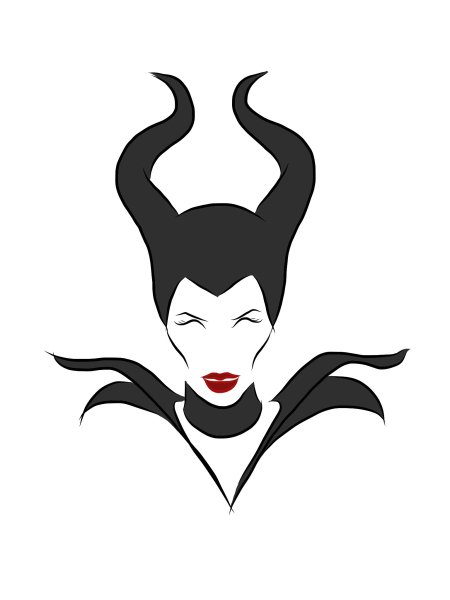 Трафарет Малефисенты