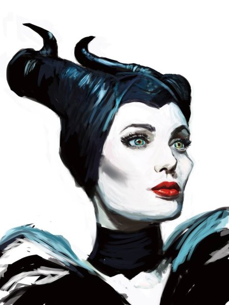 Малефисента Джоли арт