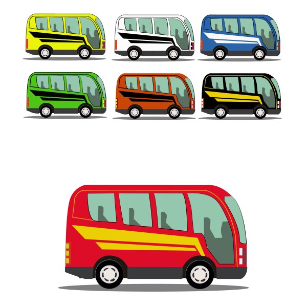 Автобус векторный рисунок