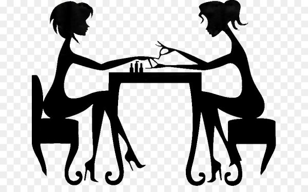 Маникюр силуэт