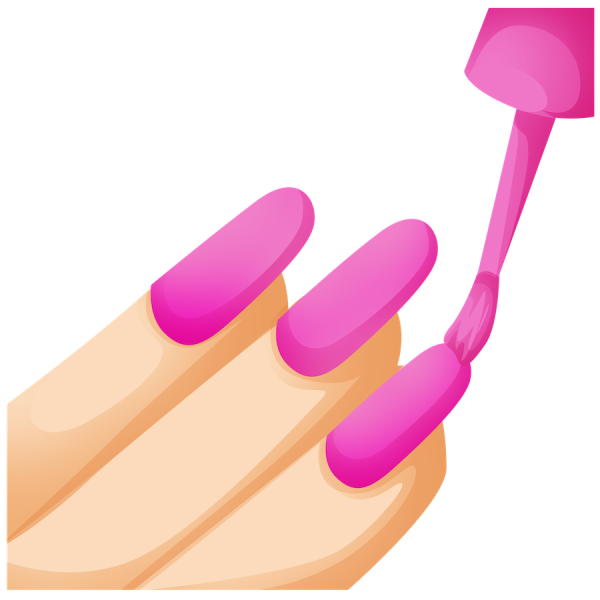 Маникюр на белом фоне