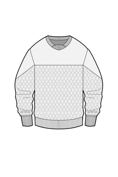 Технический эскиз свитшота