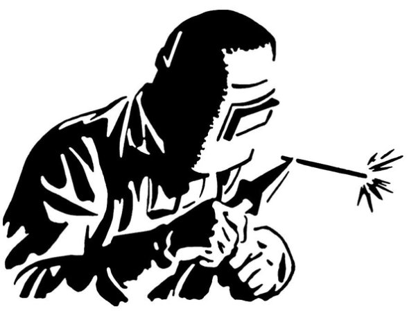 Сварщик силуэт