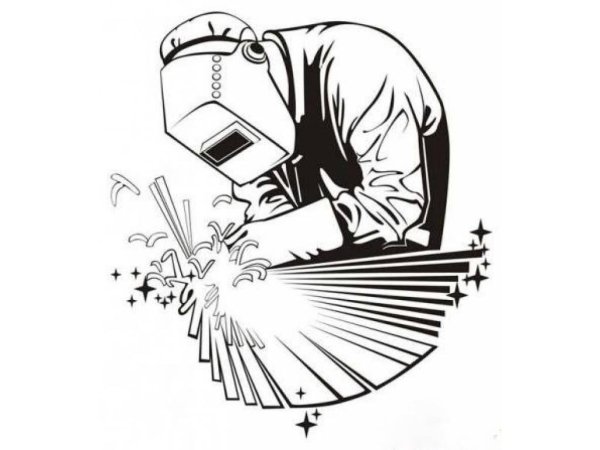 Сварщик черно белое