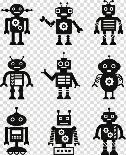 Робот силуэт