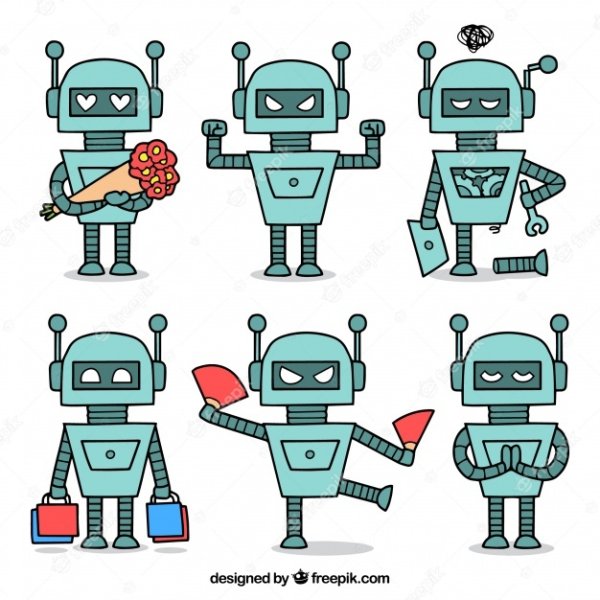 Робот персонаж вектор