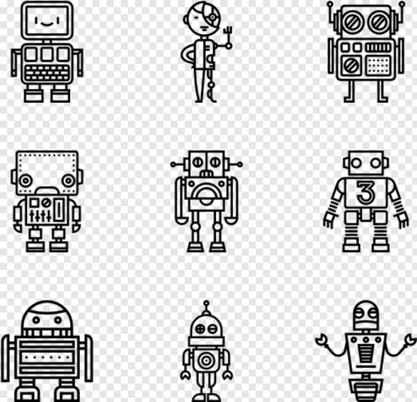 Робот векторное изображение