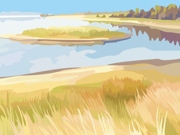 Пейзаж рисунок