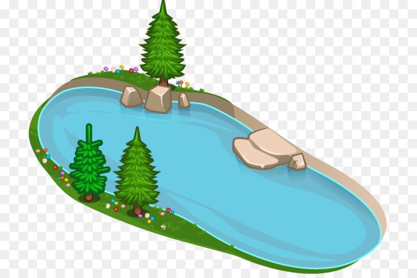 Пруд мультяшный