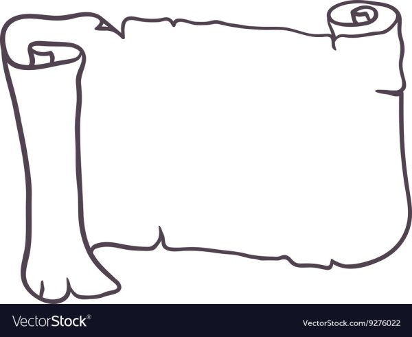 Свиток трафарет для вырезания