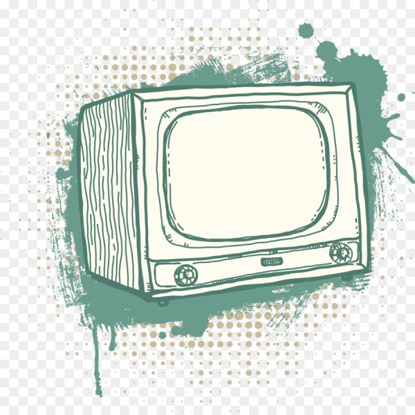 Ретро телевизор вектор