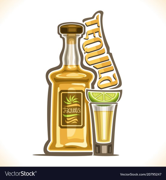 Бутылка текилы иллюстрация