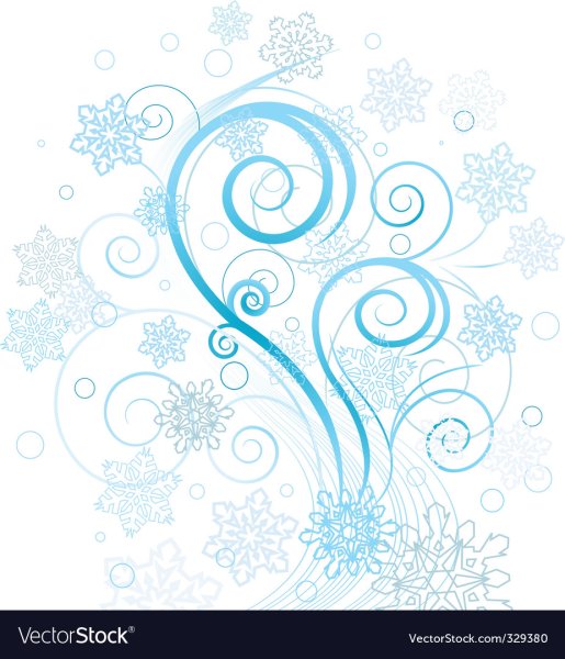 Вихрь из снежинок