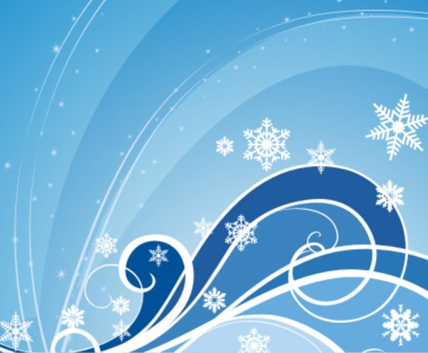 Зимний орнамент вектор