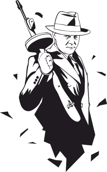 Аль Капоне силуэт