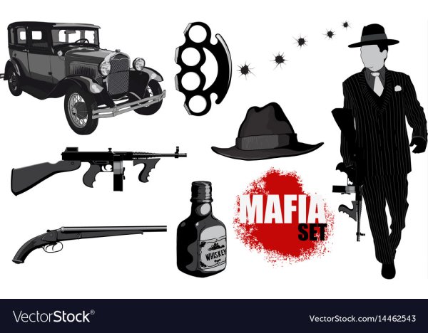 Силуэты мафиози в машине