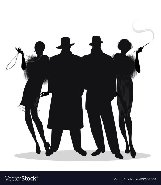 Силуэт гангстера