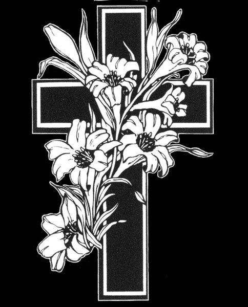 Крест на памятник гравировка