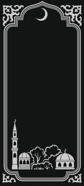 Мусульманские узоры на памятник