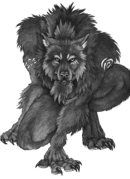 Черный Вольф Вольф человек волк