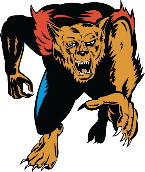 Карикатура важный оборотень