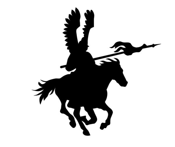 Крылатые гусары вектор