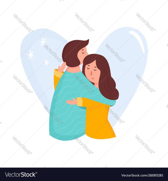 Люди обнимают человека вектор