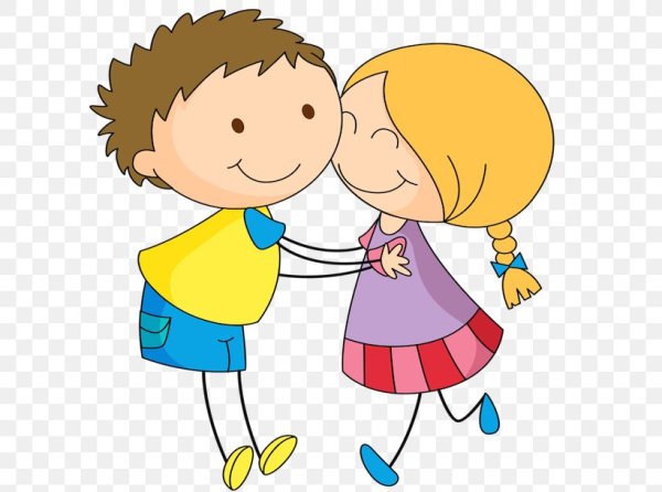 Мальчик и девочка иллюстрация