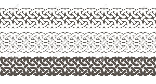 Орнамент косичка вектор