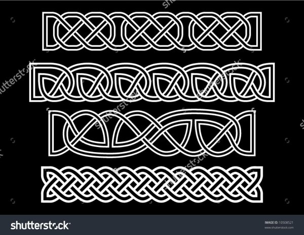 Скандинавский орнамент в полосе