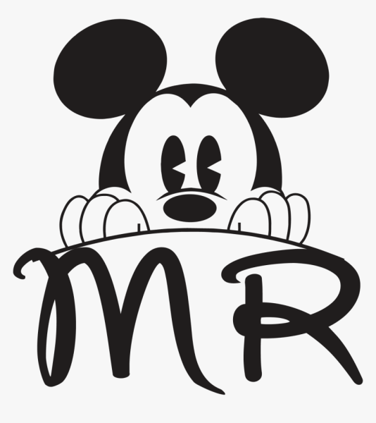 Микки Маус надпись