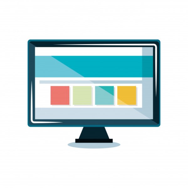 Минималистичный значок компьютера