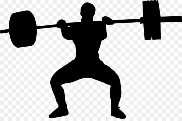 Штангист силуэт