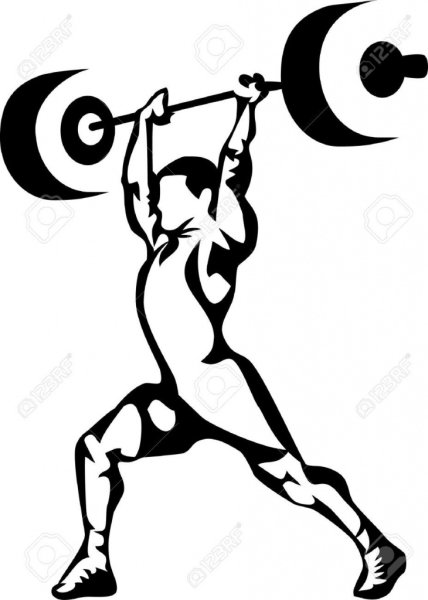 Тяжелая атлетика силуэт