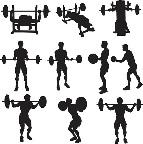 Силовые упражнения силуэт