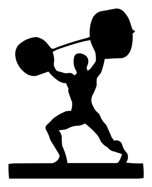 Тяжелая атлетика силуэт