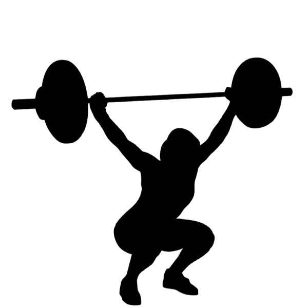 Силуэт тяжелоатлета