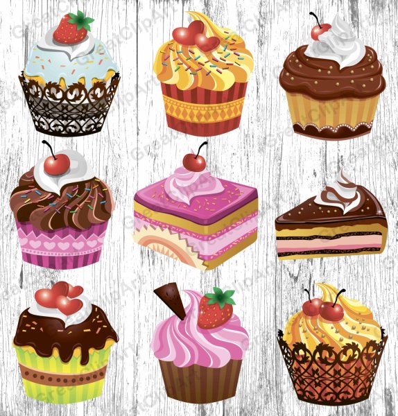 Пирожные для рисования