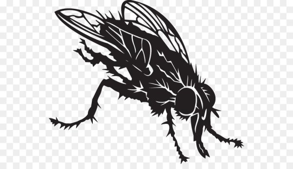 Муха трафарет