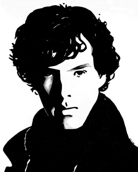 Силуэт Камбербэтч Шерлок Камбербэтч