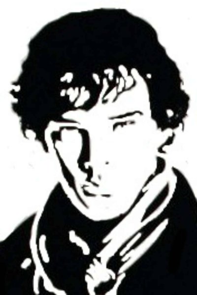 Силуэт Шерлока Холмса Бенедикт Камбербэтч