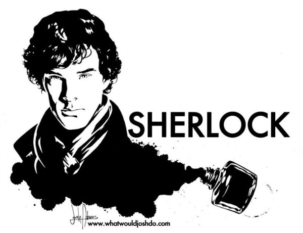 Шерлок силуэт Бенедикт