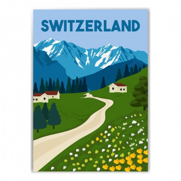 Швейцария иллюстрация вектор