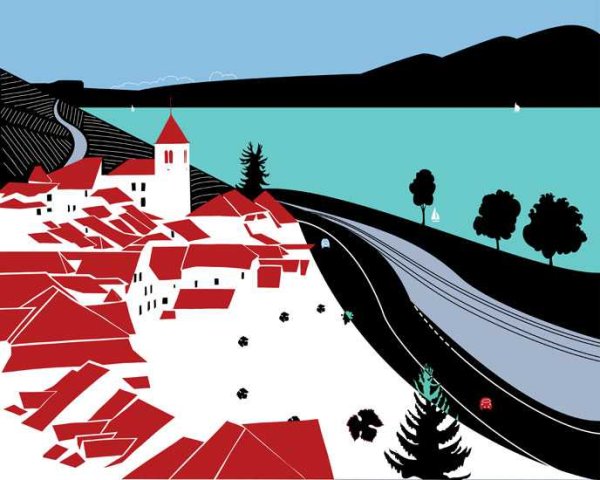 Швейцария рисунок