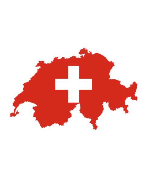 Герб Швейцарии на белом фоне