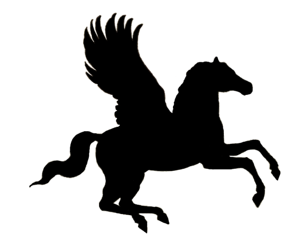 Пегас трафарет